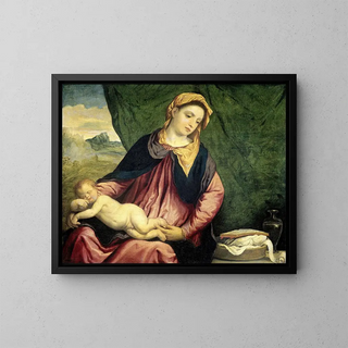 Paris Bordone - Madonna with Sleeping Child.webp