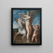 Saturne ja Philyra - Parmigianino — kehystetty taideteos seinällä