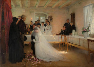 PascalAdolpheJean DagnanBouveret - Blessing of the Young Couple Before Marriage.webp