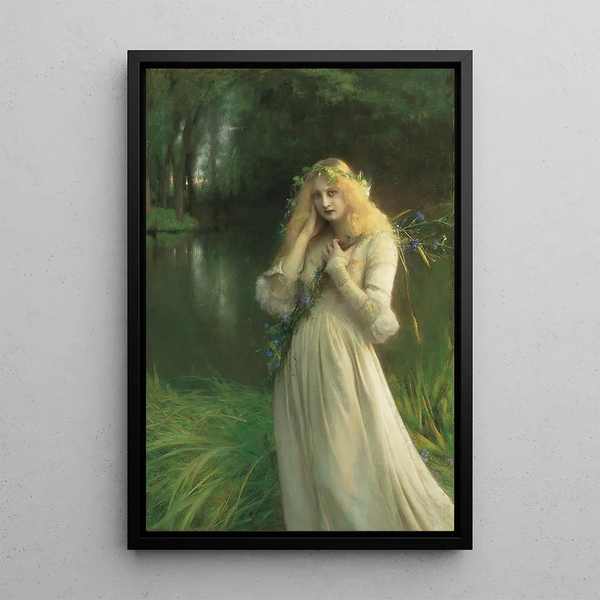 Ophelia - Pascal-Adolphe-Jean Dagnan-Bouveret — kehystetty taideteos seinällä