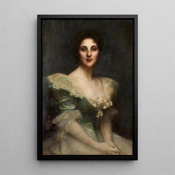Fanny Thérèse Reinachin muotokuva - Pascal-Adolphe-Jean Dagnan-Bouveret — kehystetty taideteos seinällä