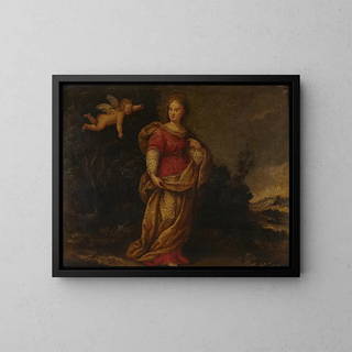 Sainte Lucie - Pasquale Ottino — kehystetty taideteos seinällä