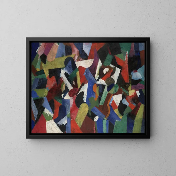 Composition V - Patrick Henry Bruce — kehystetty taideteos seinällä