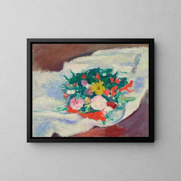 Fleurs - Patrick Henry Bruce — kehystetty taideteos seinällä