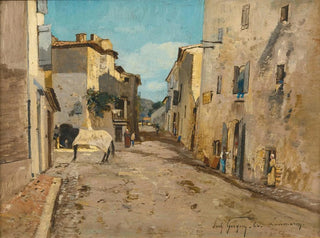 Rue Lourmarin, Vaucluse - Paul-Camille Guigou — näkymä teoksesta