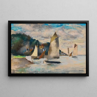 PaulElie Gernez - Barques sortants et rentrants du port dHonfleur.webp
