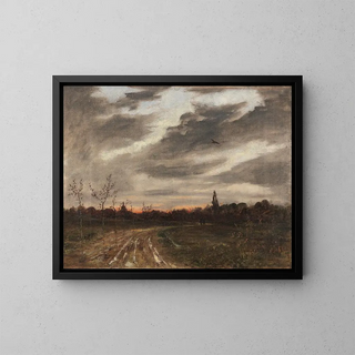 Paul Baum - Abendstimmung nach dem Regen am Weg nach Niedergrunstedt.webp