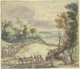 Paul Bril - Jacob wrestling with the angel.webp