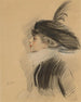 Portrait de Belle da Costa Greene - Paul César Helleu — näkymä teoksesta