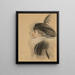 Portrait de Belle da Costa Greene - Paul César Helleu — kehystetty taideteos seinällä