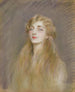Portrait of Mlle Blanche de Pas - Paul César Helleu — näkymä teoksesta