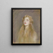 Portrait of Mlle Blanche de Pas - Paul César Helleu — kehystetty taideteos seinällä