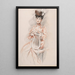 Elegantti lyre-tuolissa - Paul César Helleu — kehystetty taideteos seinällä