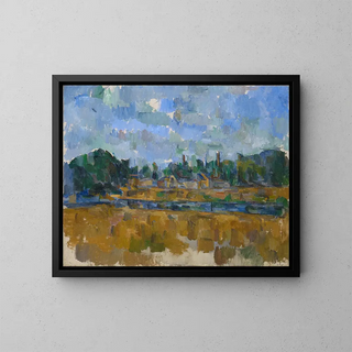 Bords d'une rivière - Paul Cézanne — kehystetty taideteos seinällä