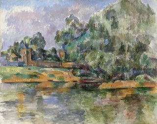 Bords de la Seine à Mantes - Paul Cézanne — näkymä teoksesta