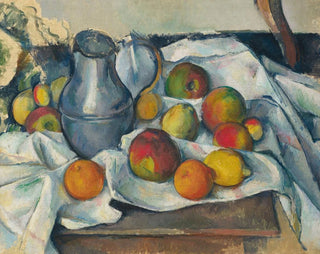 Kettle ja hedelmät - Paul Cézanne — näkymä teoksesta