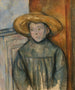 Poika olkihatussa - Paul Cézanne — näkymä teoksesta