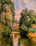maalaistalosta joen rannalla - Paul Cézanne — näkymä teoksesta