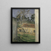 Cour de ferme - Paul Cézanne — kehystetty taideteos seinällä