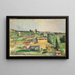 Champs à Bellevue - Paul Cézanne — kehystetty taideteos seinällä