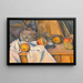 Hedelmämaalaus ja inkiväärimaljakko - Paul Cézanne — kehystetty taideteos seinällä
