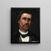 Tête d'homme - Paul Cézanne — kehystetty taideteos seinällä
