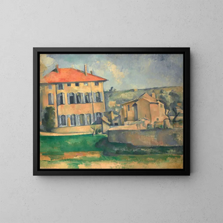 Maison à Aix - Paul Cézanne — kehystetty taideteos seinällä