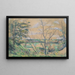 Oisen laaksossa - Paul Cézanne — kehystetty taideteos seinällä