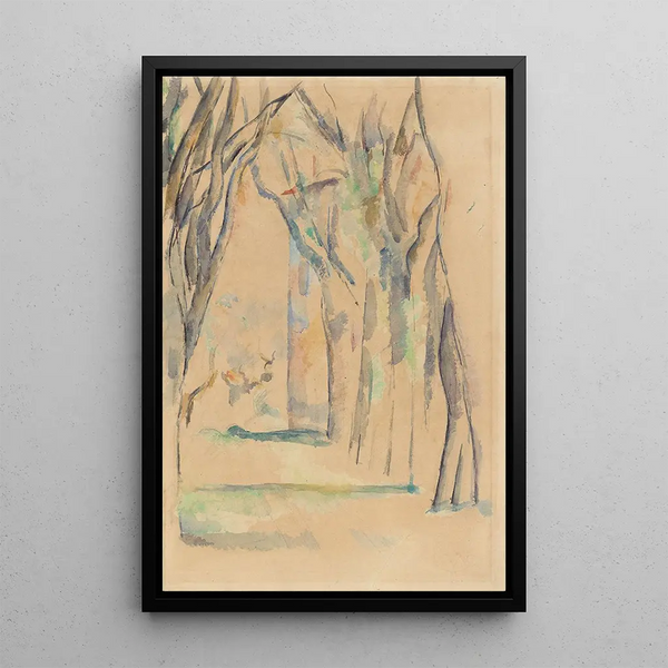 Jas de Bouffanin kastanjikuja - Paul Cézanne — kehystetty taideteos seinällä