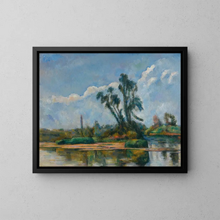 La Rivière - Paul Cézanne — kehystetty taideteos seinällä
