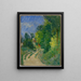 La Route tournante en sous-bois - Paul Cézanne — kehystetty taideteos seinällä