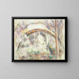 Le Pont des Trois Sautets - Paul Cézanne — kehystetty taideteos seinällä