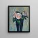 Le vase bleu sombre - Paul Cézanne — kehystetty taideteos seinällä