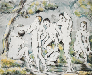Les Baigneurs - Paul Cézanne — näkymä teoksesta