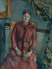 Madame Cézanne Hortense Fiquet 1850-1922 en robe rouge - Paul Cézanne — näkymä teoksesta