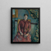 Madame Cézanne Hortense Fiquet 1850-1922 en robe rouge - Paul Cézanne — kehystetty taideteos seinällä