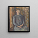 Madame Cézanne - Paul Cézanne — kehystetty taideteos seinällä
