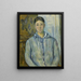 Madame Cézanne en bleu - Paul Cézanne — kehystetty taideteos seinällä