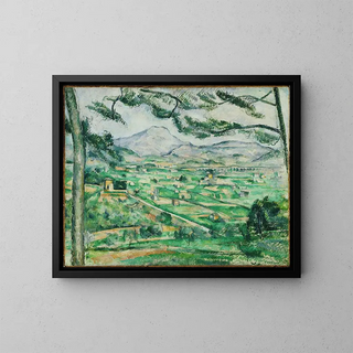 Mont Sainte-Victoire 2 - Paul Cézanne — kehystetty taideteos seinällä