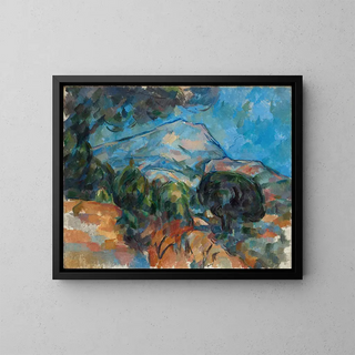 Mont Sainte-Victoire - Paul Cézanne — kehystetty taideteos seinällä