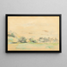 Maisemamaalaus veden äärellä - Paul Cézanne — kehystetty taideteos seinällä