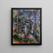 Pins et rochers - Paul Cézanne — kehystetty taideteos seinällä