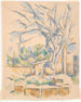 Pistachier au Château Noir - Paul Cézanne — näkymä teoksesta