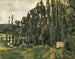 Les peupliers - Paul Cézanne — näkymä teoksesta