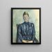 Portrait de Madame Cézanne - Paul Cézanne — kehystetty taideteos seinällä