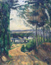 Route menant au lac - Paul Cézanne — näkymä teoksesta