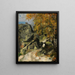 Rochers dans la forêt Fontainebleau - Paul Cézanne — kehystetty taideteos seinällä