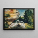 Rochers-maalaus - Paul Cézanne — kehystetty taideteos seinällä