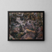 Rochers dans la forêt - Paul Cézanne — kehystetty taideteos seinällä