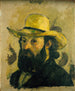 Autoportrait au chapeau de paille - Paul Cézanne — näkymä teoksesta